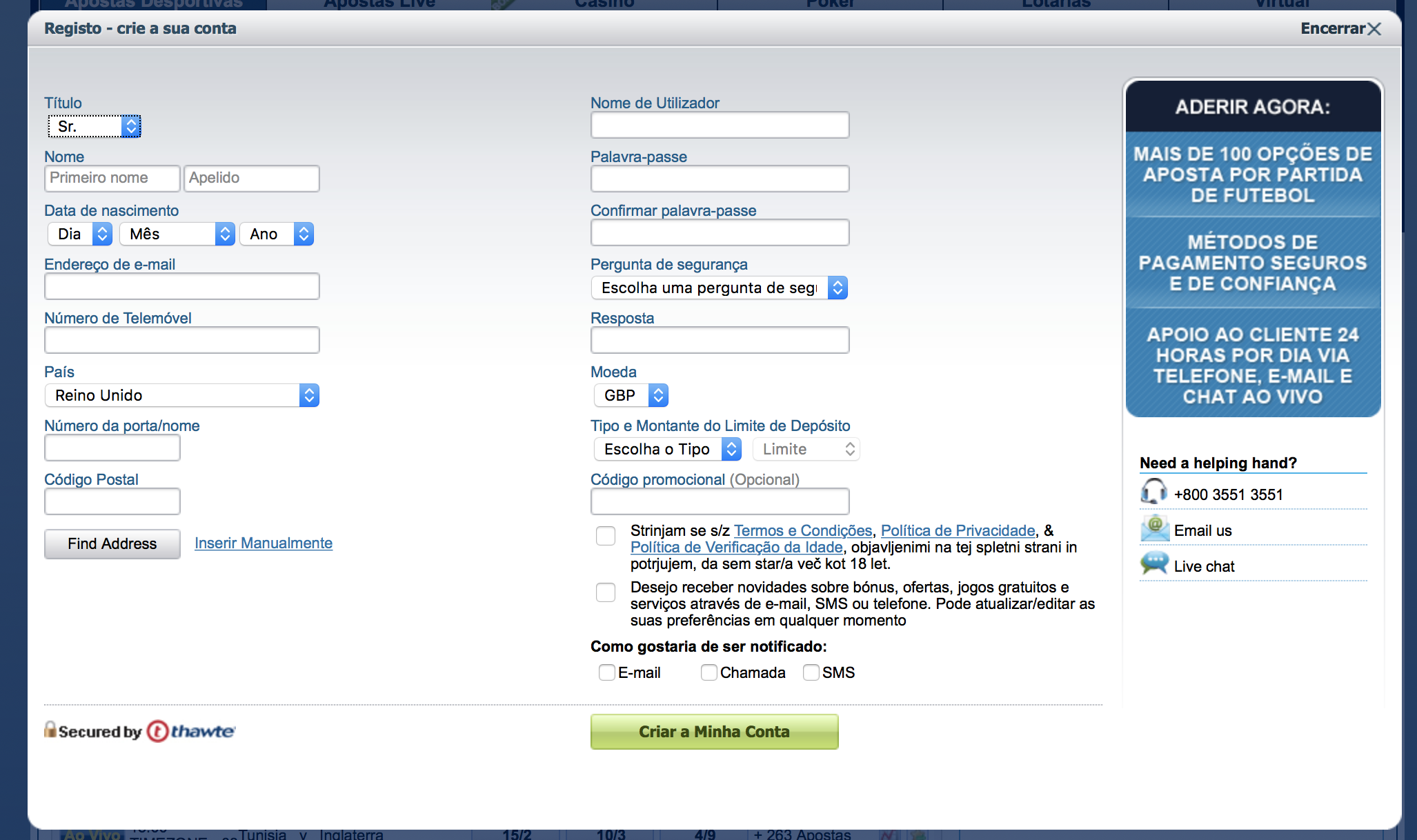 Código Promocional William Hill 2019